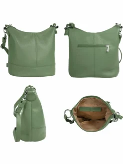 Cluty Taschen & Rucksäcke*Damen Umhängetasche grün uni