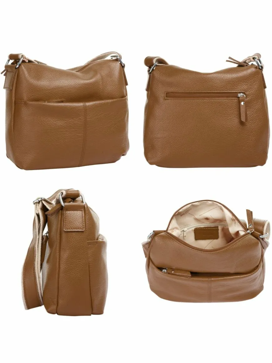 Samantha Look Taschen & Rucksäcke*Damen Umhängetasche cognac uni
