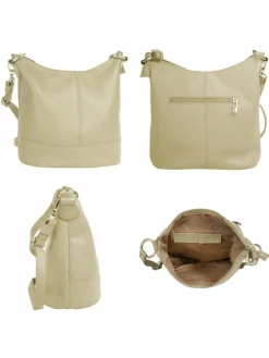 Cluty Taschen & Rucksäcke*Damen Umhängetasche beige uni