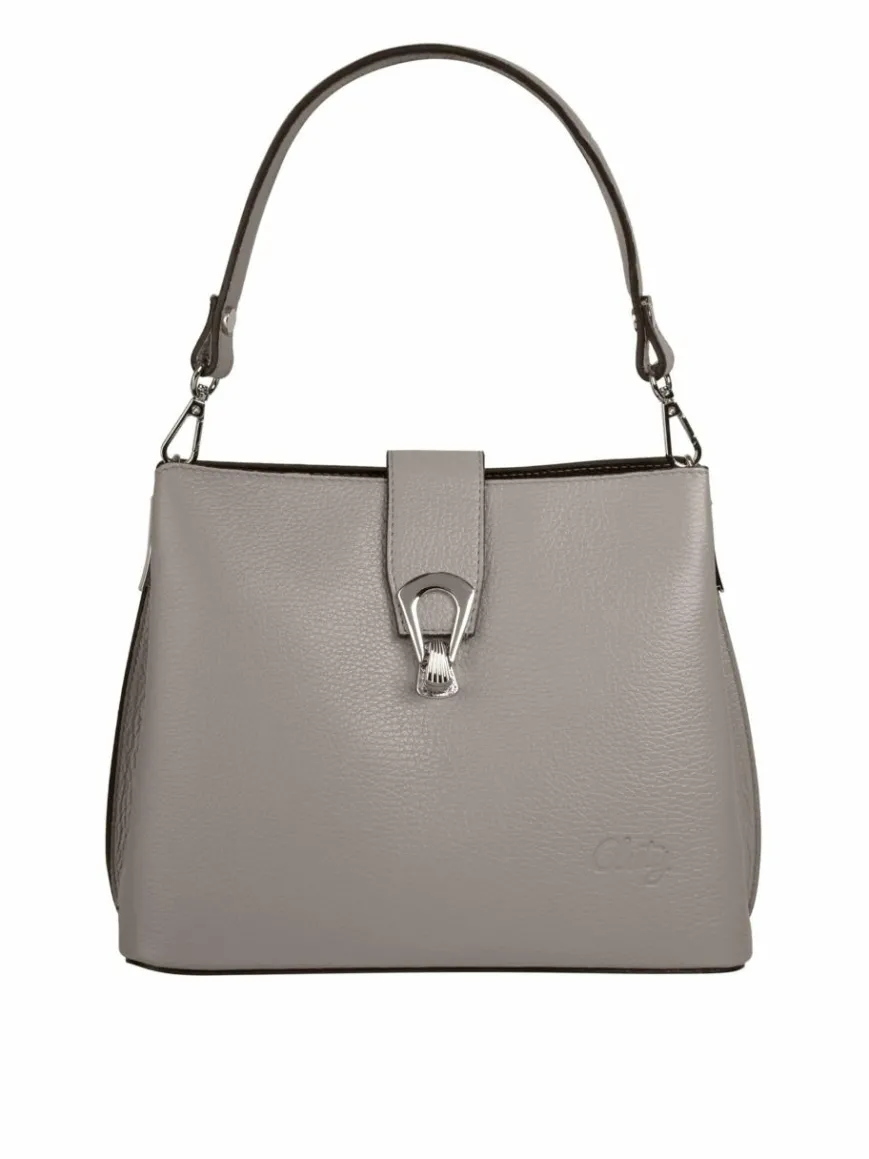 Cluty Taschen & Rucksäcke*Damen Umhängetasche grau uni