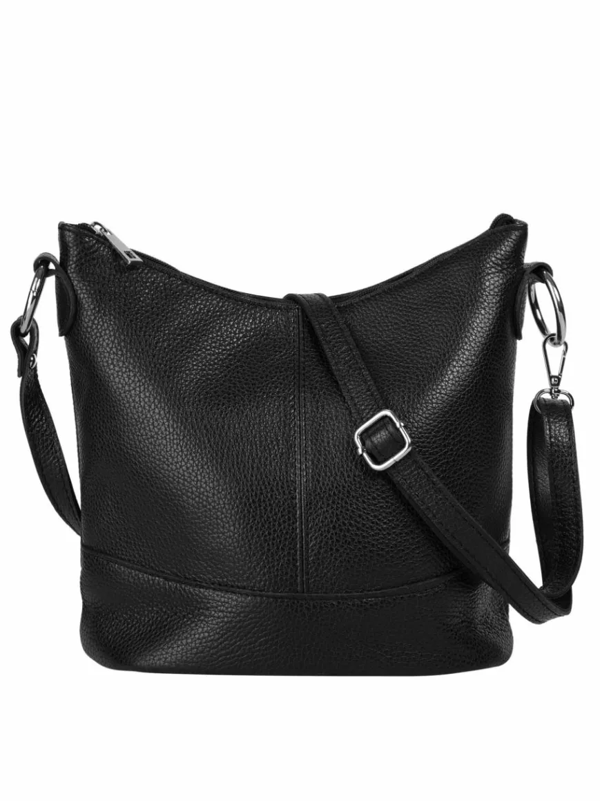 Cluty Taschen & Rucksäcke*Damen Umhängetasche schwarz uni