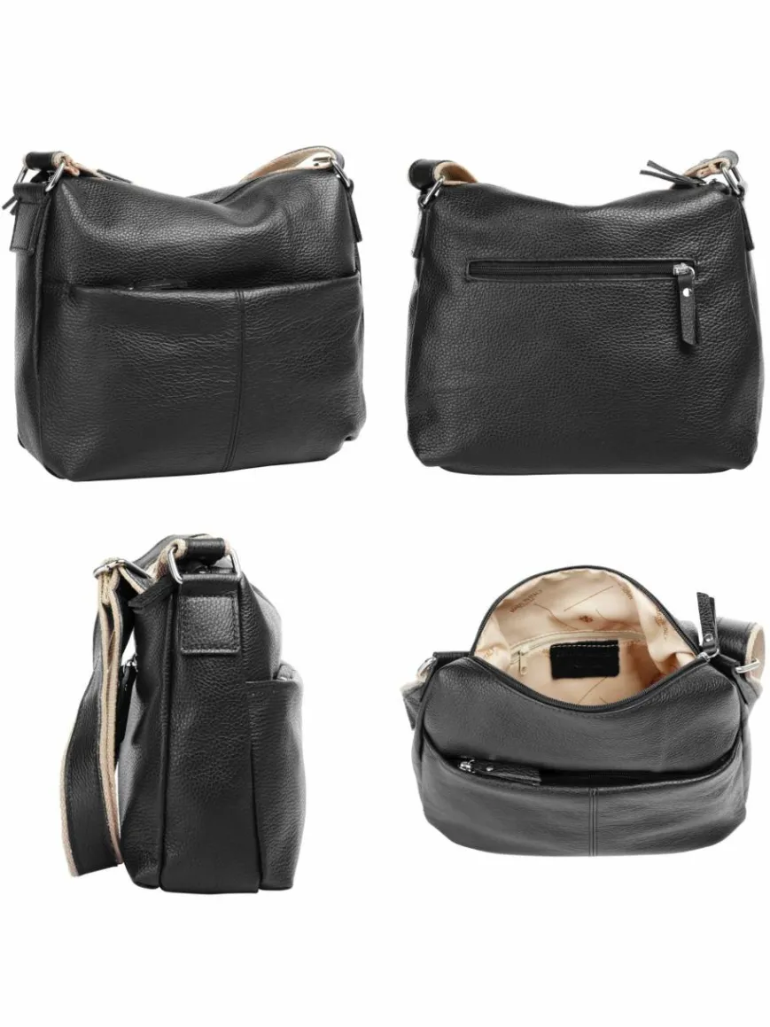 Samantha Look Taschen & Rucksäcke*Damen Umhängetasche schwarz uni