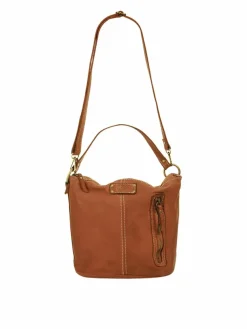 Cluty Taschen & Rucksäcke*Damen Umhängetasche cognac uni