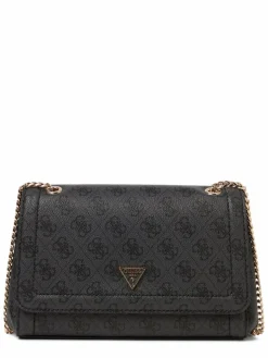 GUESS Taschen & Rucksäcke*Damen Umhängetasche - Noelle anthrazit gemustert