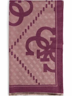 GUESS Schals & Tücher*Damen Webschal altrosa aubergine gemustert