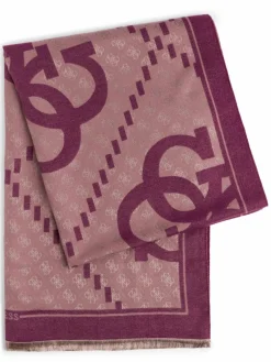 GUESS Schals & Tücher*Damen Webschal altrosa aubergine gemustert