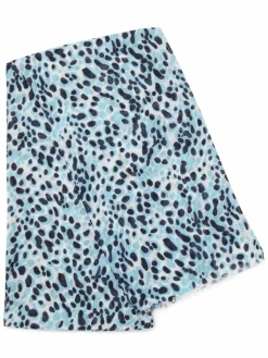 Olsen Schals & Tücher*Damen Webschal hellblau weiß gemustert