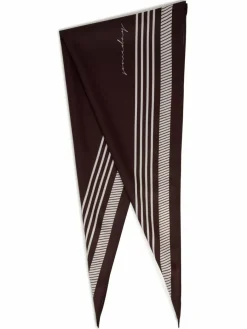 Someday Schals & Tücher*Damen Webschal - Bittie schoko ecru gemustert