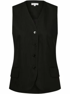 Marie Lund Blazer*Damen Weste schwarz gestreift