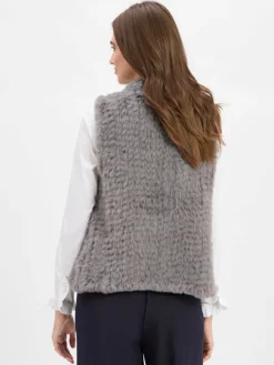 comma Jacken & Westen*Damen Weste grau uni