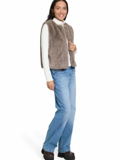 Cartoon Jacken & Westen*Damen Weste taupe uni