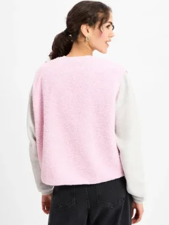 american vintage Jacken & Westen*Damen Weste - Hoktown rosa strukturiert