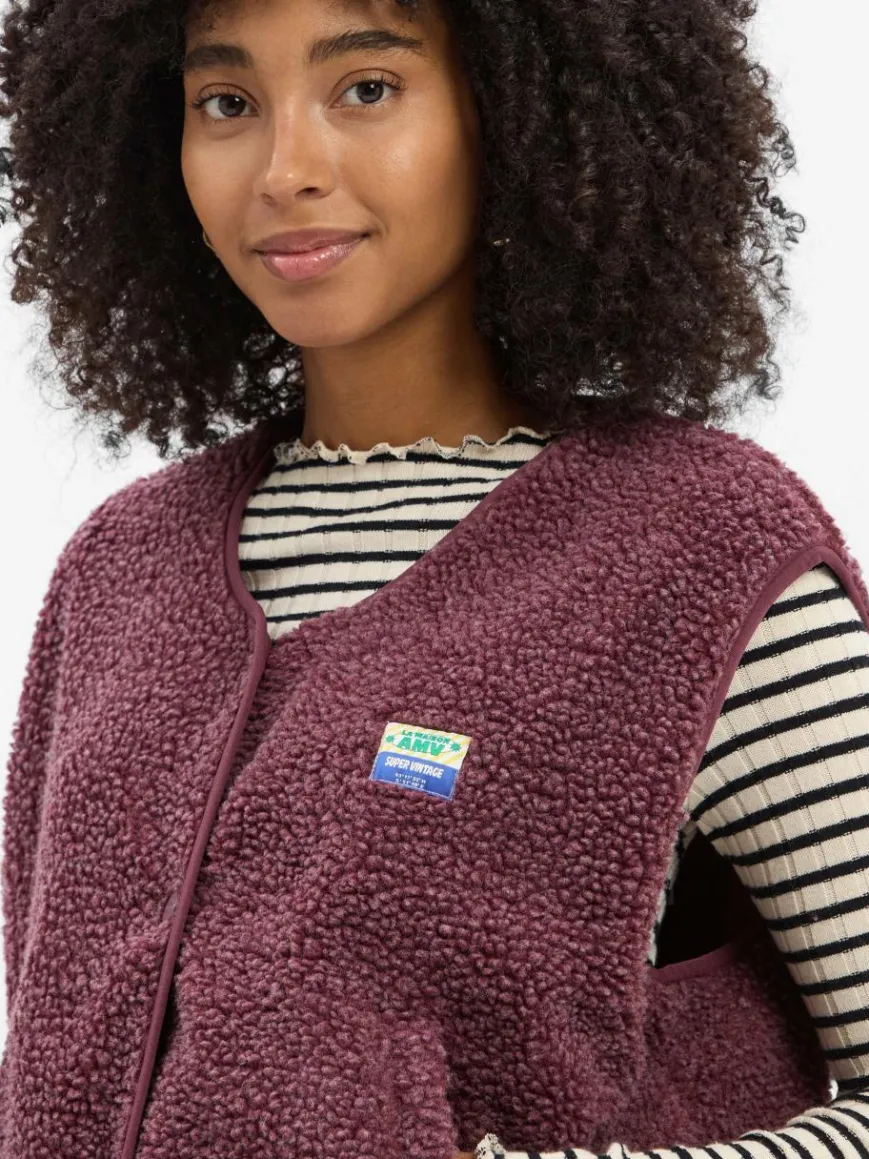 american vintage Jacken & Westen*Damen Weste - Hoktown rosenholz uni