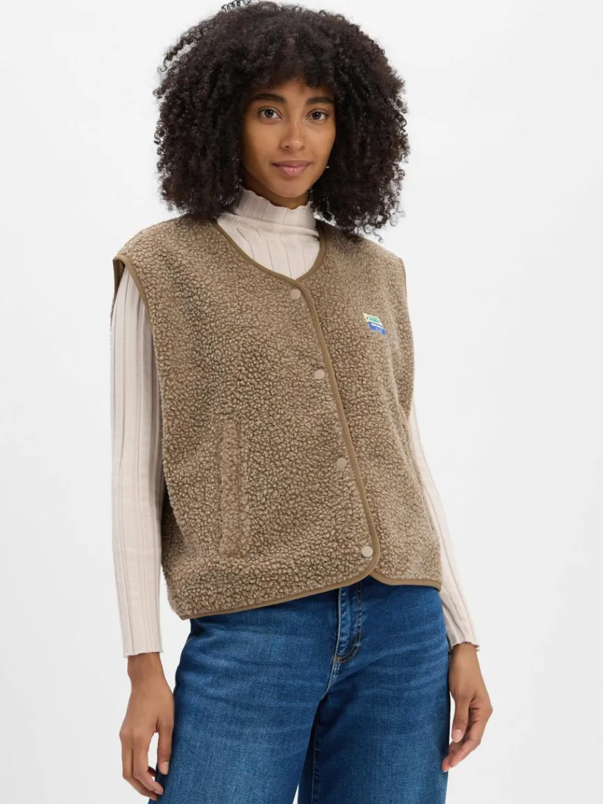 american vintage Jacken & Westen*Damen Weste - Hoktown braun uni