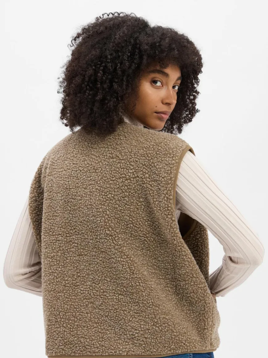 american vintage Jacken & Westen*Damen Weste - Hoktown braun uni