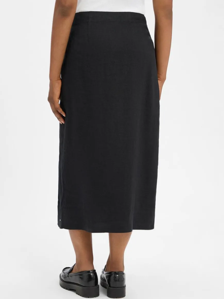 Tommy Hilfiger Röcke*Damen Wickelrock schwarz uni