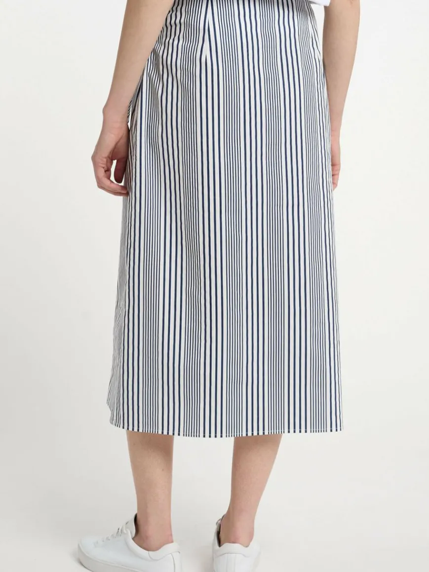Dreimaster Röcke*Damen Wickelrock blau gestreift
