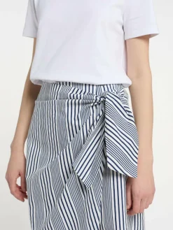 Dreimaster Röcke*Damen Wickelrock blau gestreift