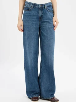 Drykorn Jeans|Hosen*Damen Wide Fit Jeans - Flung blue stone uni
