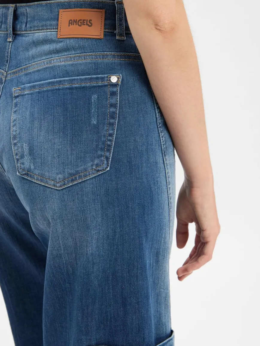 Angels Hosen|Jeans*Damen Wide Fit Jeans - Liva medium stone uni