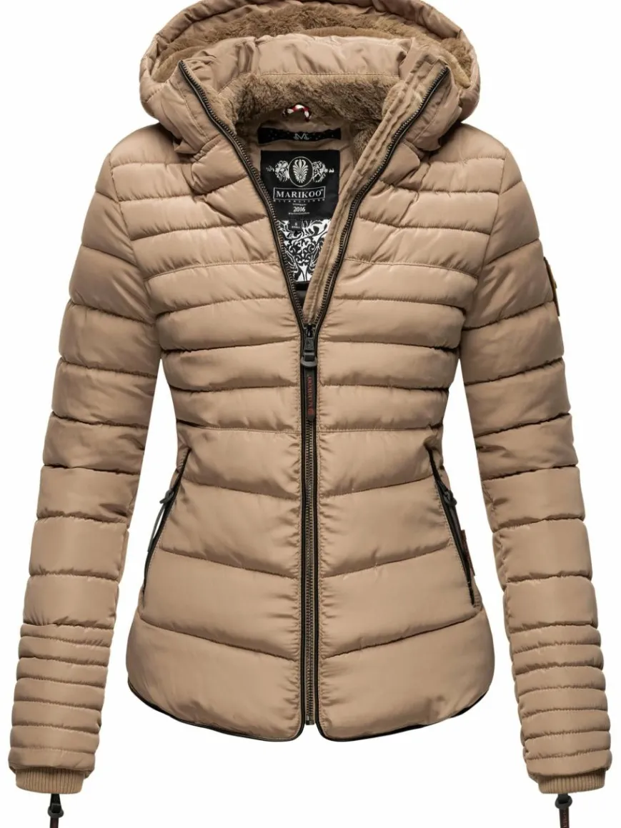 Marikoo Jacken & Westen*Damen Winterjacke - Amber taupe uni