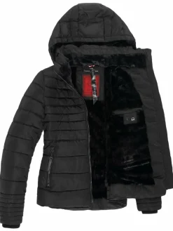 Marikoo Jacken & Westen*Damen Winterjacke - Amber schwarz uni