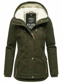 Marikoo Jacken & Westen*Damen Winterjacke - Bikoo oliv uni