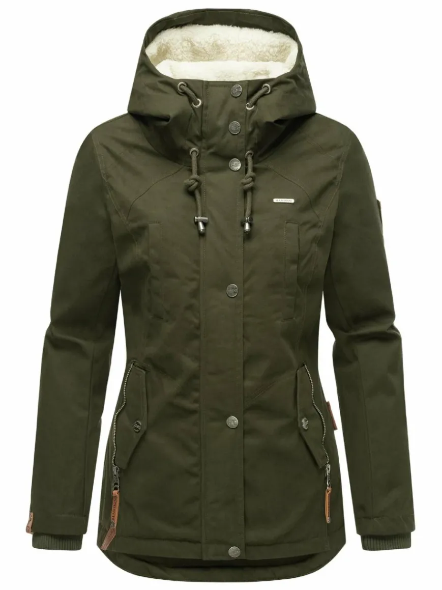 Marikoo Jacken & Westen*Damen Winterjacke - Bikoo oliv uni