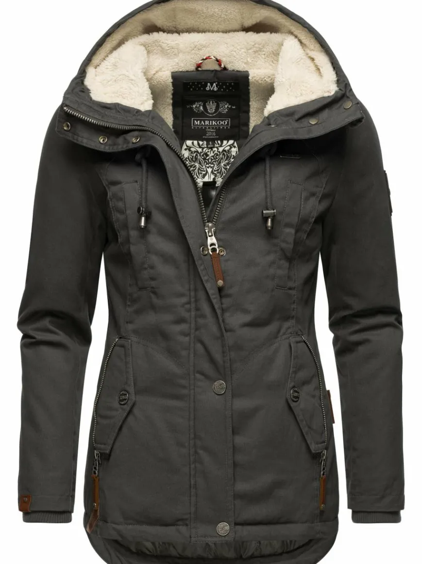 Marikoo Jacken & Westen*Damen Winterjacke - Bikoo anthrazit uni