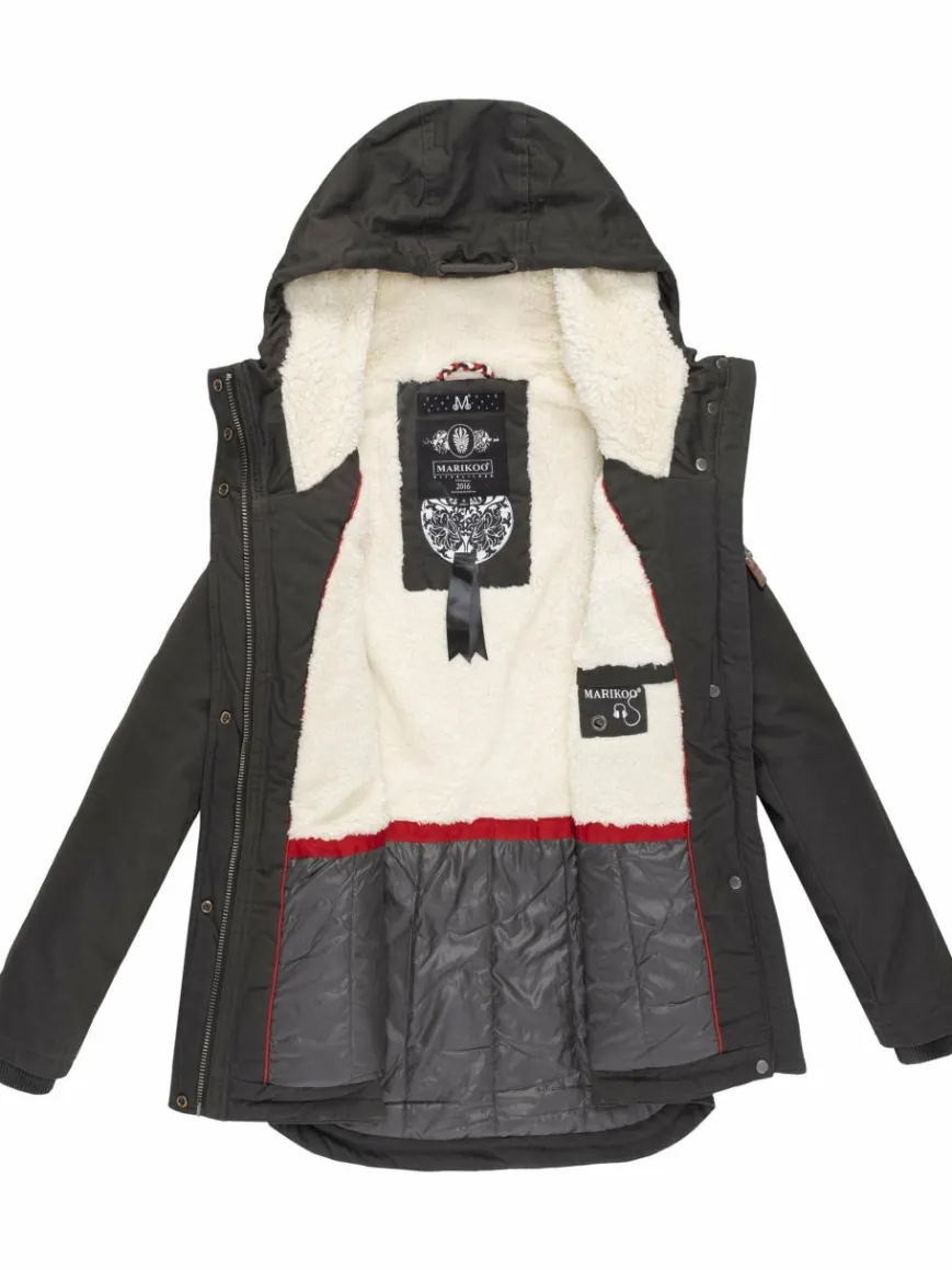 Marikoo Jacken & Westen*Damen Winterjacke - Bikoo anthrazit uni