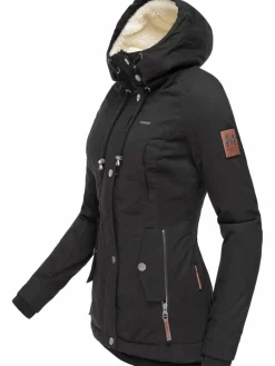 Marikoo Jacken & Westen*Damen Winterjacke - Bikoo schwarz uni