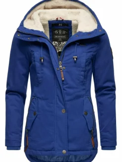 Marikoo Jacken & Westen*Damen Winterjacke - Bikoo blau uni