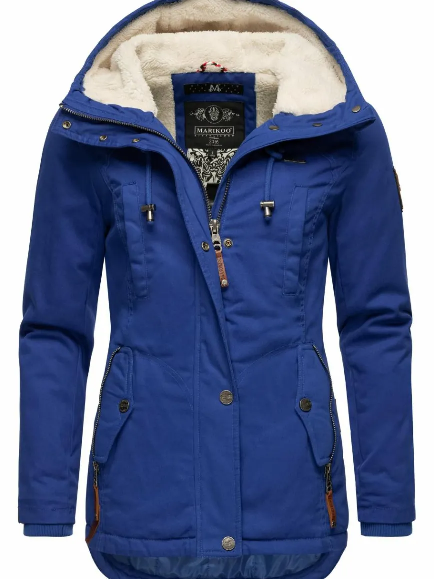 Marikoo Jacken & Westen*Damen Winterjacke - Bikoo blau uni