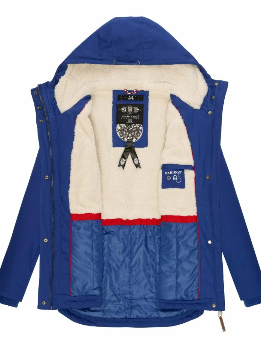 Marikoo Jacken & Westen*Damen Winterjacke - Bikoo blau uni