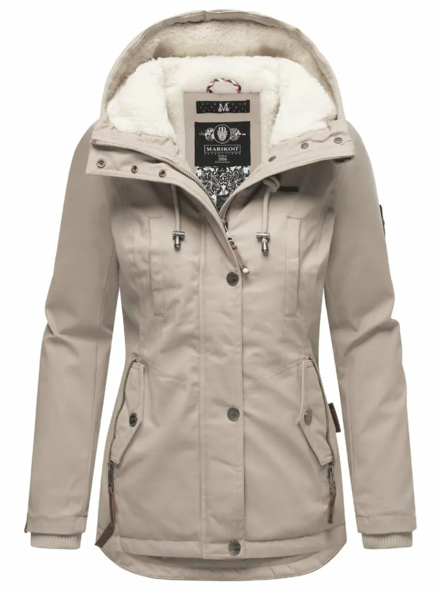 Marikoo Jacken & Westen*Damen Winterjacke - Bikoo taupe uni