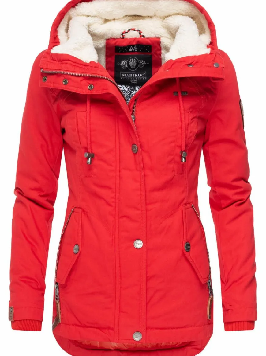 Marikoo Jacken & Westen*Damen Winterjacke - Bikoo rot uni