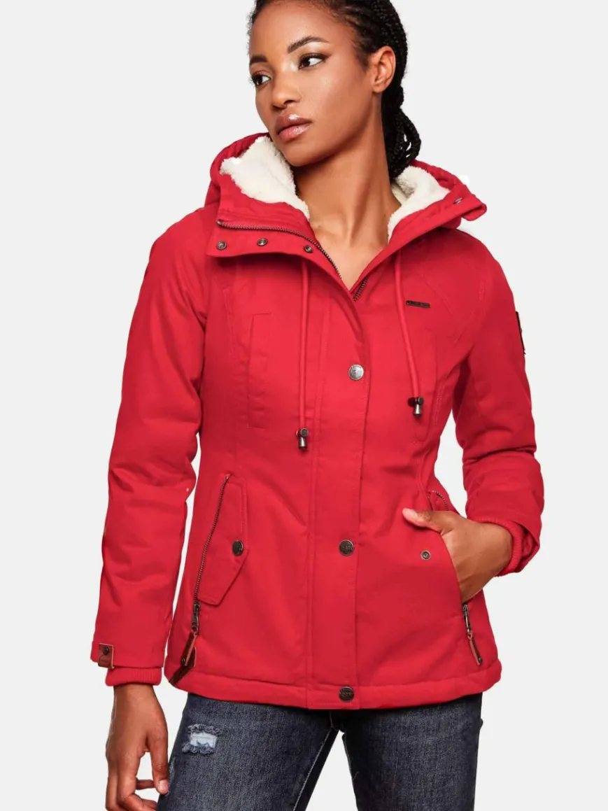Marikoo Jacken & Westen*Damen Winterjacke - Bikoo rot uni