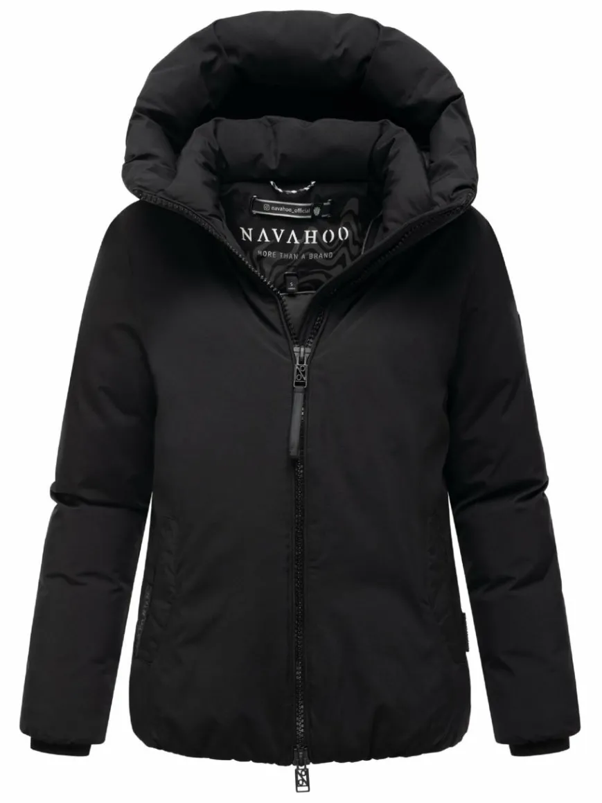 Navahoo Jacken & Westen*Damen Winterjacke - Blütenlicht 14 schwarz uni
