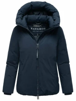 Navahoo Jacken & Westen*Damen Winterjacke - Blütenlicht 14 marine uni