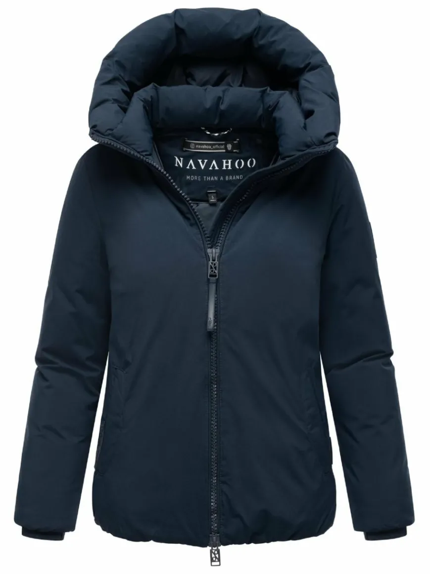 Navahoo Jacken & Westen*Damen Winterjacke - Blütenlicht 14 marine uni