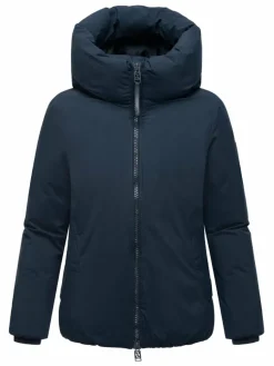 Navahoo Jacken & Westen*Damen Winterjacke - Blütenlicht 14 marine uni