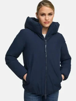 Navahoo Jacken & Westen*Damen Winterjacke - Blütenlicht 14 marine uni