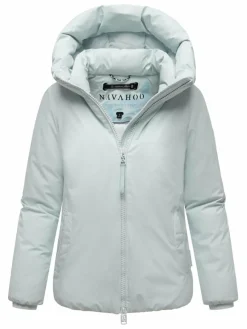 Navahoo Jacken & Westen*Damen Winterjacke - Blütenlicht 14 hellblau uni