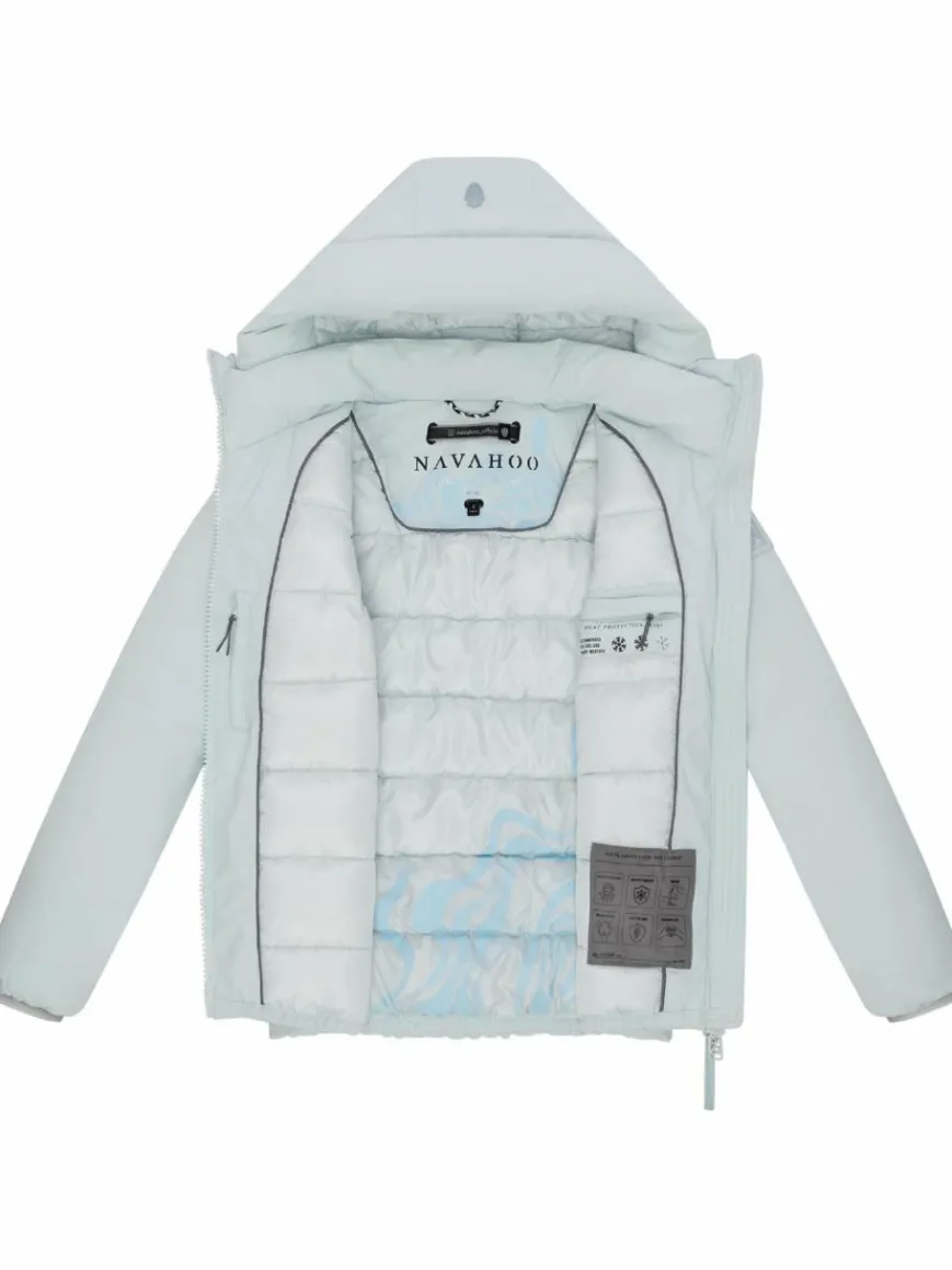Navahoo Jacken & Westen*Damen Winterjacke - Blütenlicht 14 hellblau uni