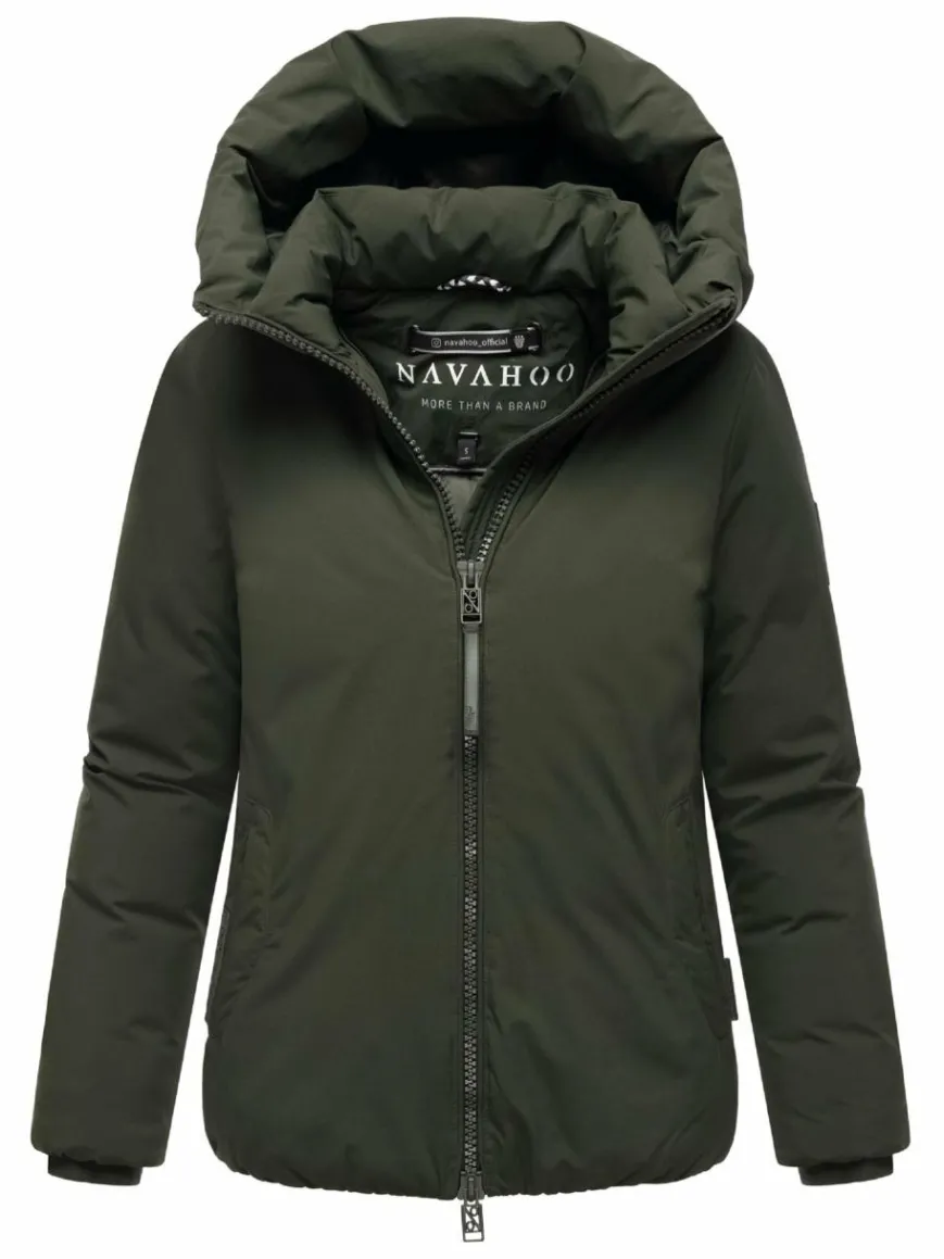 Navahoo Jacken & Westen*Damen Winterjacke - Blütenlicht 14 oliv uni