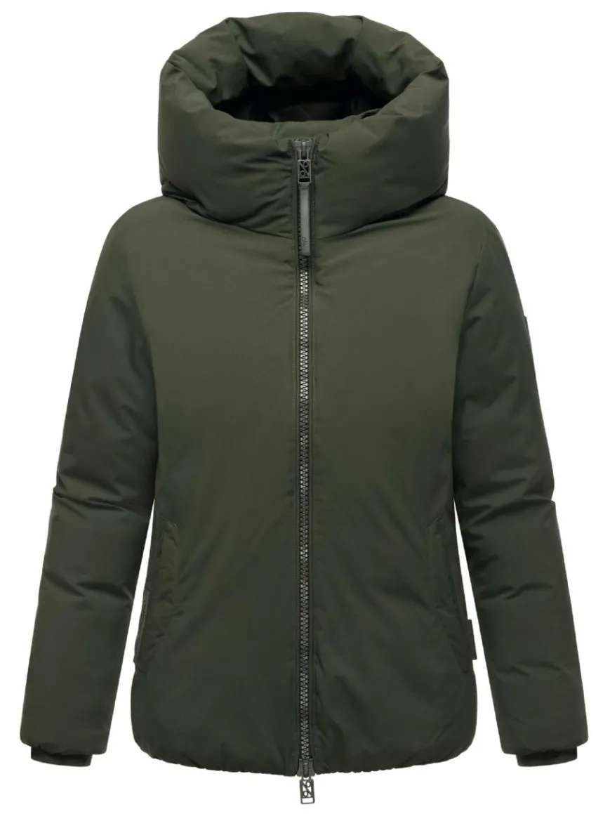 Navahoo Jacken & Westen*Damen Winterjacke - Blütenlicht 14 oliv uni