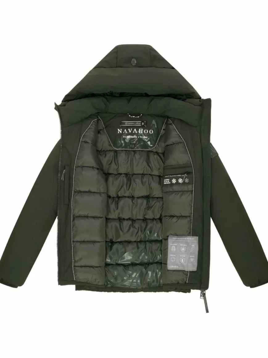 Navahoo Jacken & Westen*Damen Winterjacke - Blütenlicht 14 oliv uni