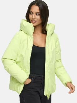 Navahoo Jacken & Westen*Damen Winterjacke - Blütenlicht 14 grün uni