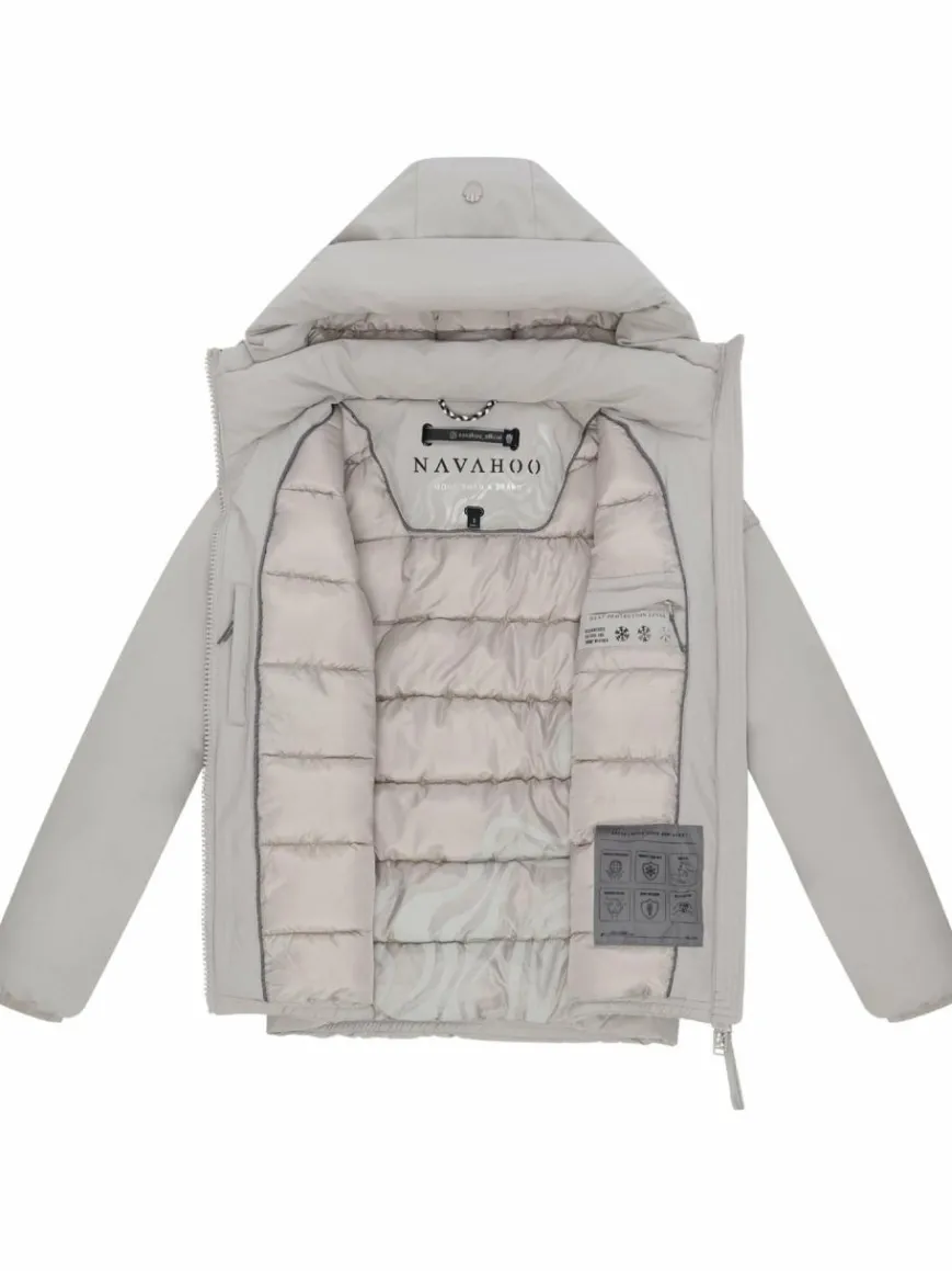 Navahoo Jacken & Westen*Damen Winterjacke - Blütenlicht 14 beige uni