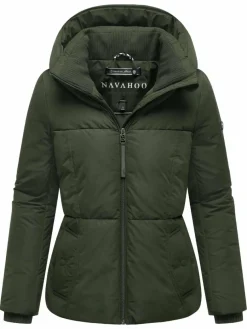 Navahoo Jacken & Westen*Damen Winterjacke - Flüsterfee 14 oliv uni